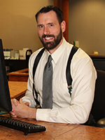 Eric Lucius, manager of Highland Library