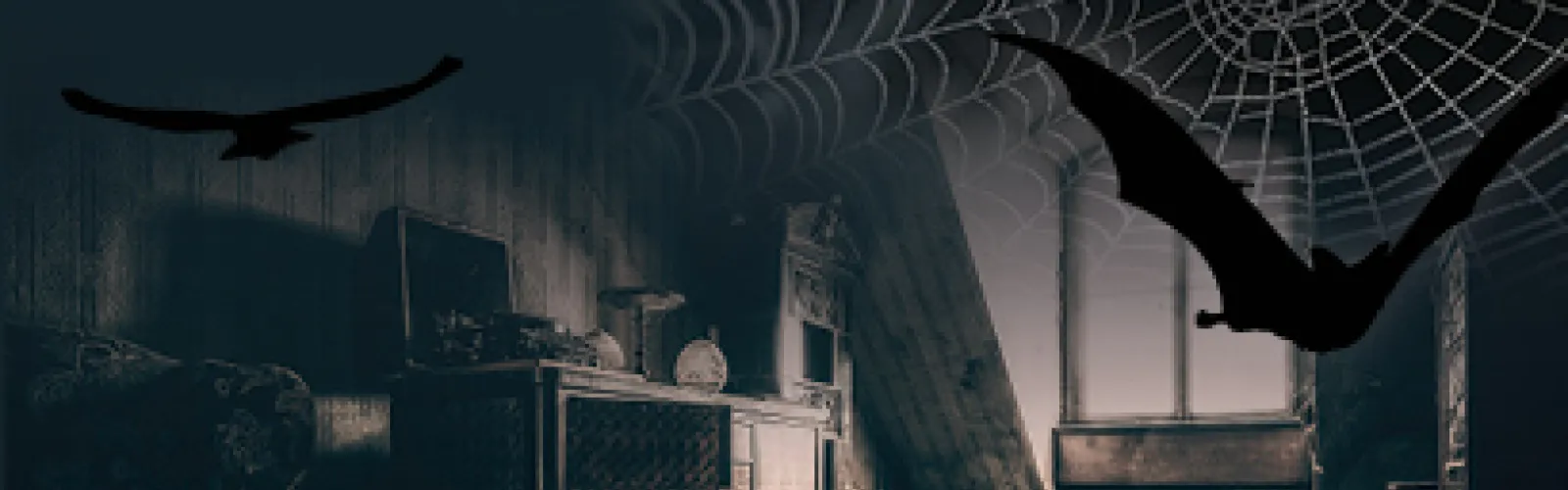 A dark escape room